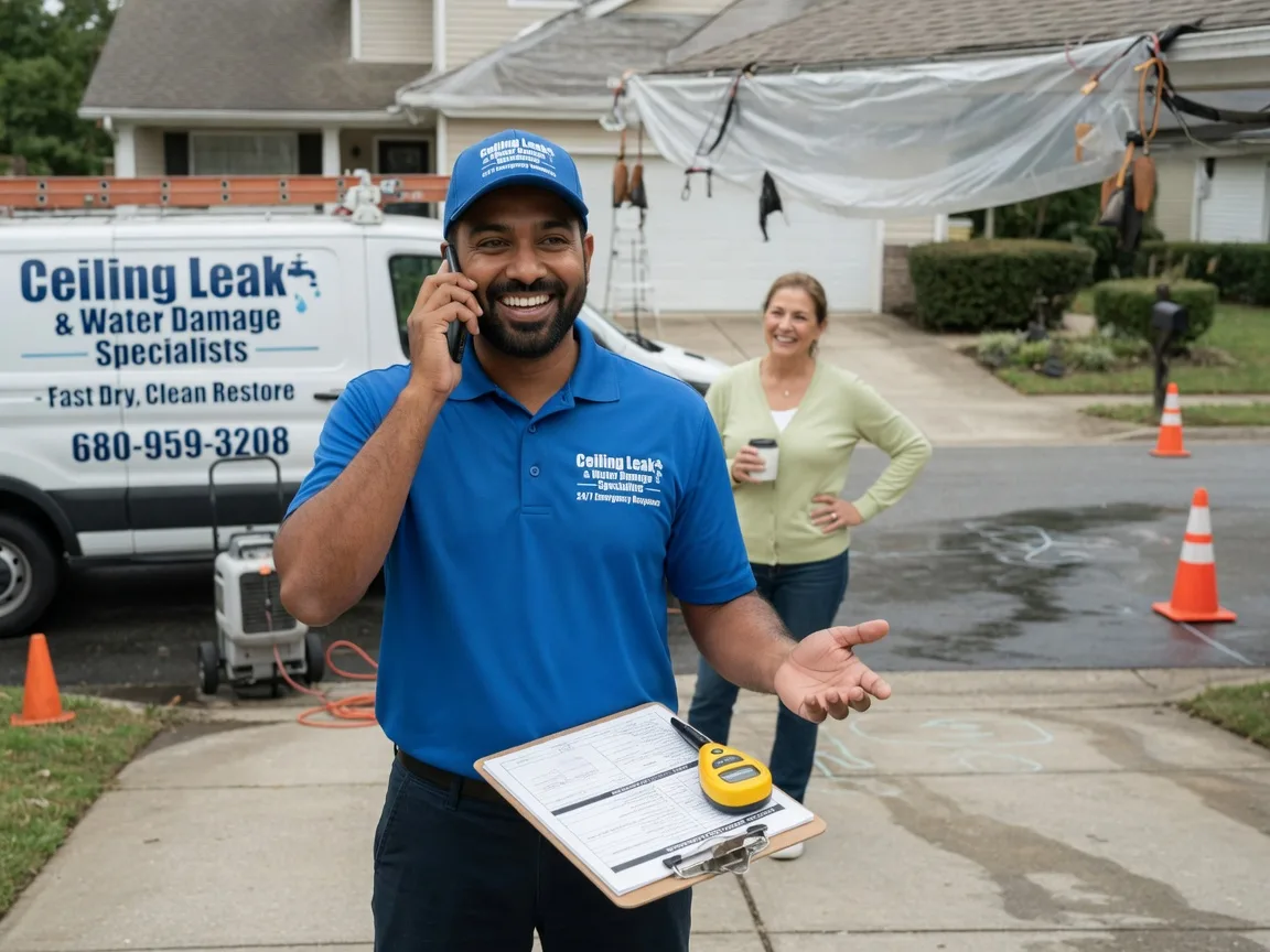 Ceiling Leak Cleanup Saint Paris, OH FAQs
